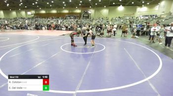 122 lbs Quarterfinal - Kameron Colston, Gladiator Wrestling vs Ethan Del Valle, The Pride Of Nevada