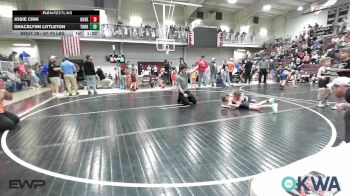 67-70 lbs Rr Rnd 2 - Josie Cink, Huskey Wrestling Club vs Gracelynn Littleton, Tonkawa Takedown Club
