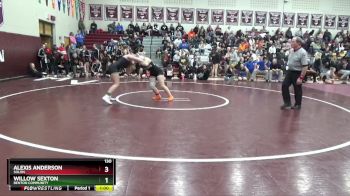 130 lbs Cons. Semi - Willow Sexton, Benton Community vs Alexis Anderson, Solon