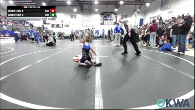45 lbs Final - Ezra New, Marlow Outlaws vs Brooks Kilmer, Harrah Little League Wrestling