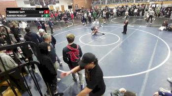 106 lbs Champ. Round 1 - Karver Peasley, Gonzaga Prep vs Maddox Taft, Mt. Spokane