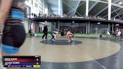 115 lbs Placement Matches (8 Team) - Emma Baker, Michigan vs Juliana Burds, Iowa