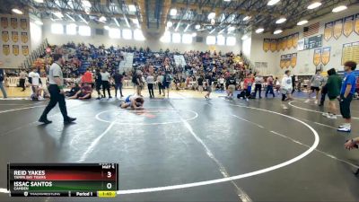 126 lbs Quarterfinal - Reid Yakes, Tampa Bay Tigers vs Issac Santos, Camden