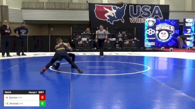 10U Boys - 84 lbs Semis - Anthony Quiroz, Region Wrestling Academy vs Subhan Ahmad, HeadHunters Wrestling Club