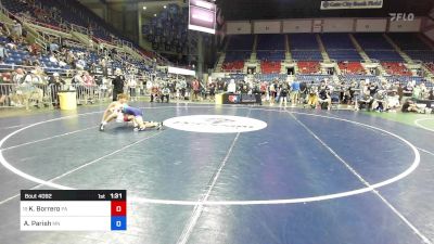 126 lbs Rnd Of 128 - Kamdyn Borrero, PA vs Adam Parish, MN