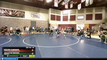 66 lbs 1st Place Match - Brighton Brown, Wasatch vs Kolter Gardiner, Payson Lion Wrestling Club
