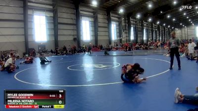 106 lbs Semis - R1 Wb - Mylee Goodwin, Mayhem WC Black vs Mileena Notaro, Queens Of The Corn Red