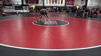 144 lbs 11th Place Match - Keaton Schmid, Benton Community vs Kaden Miller, Muscatine