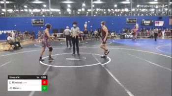 123 lbs Consi Of 4 - Carson Rowland, Chatfield vs Erik Bate, Isi