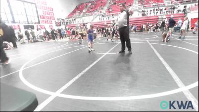 61 lbs Semifinal - David Vanbibber, Ponca City Wildcat Wrestling vs Christian Schwahn, Chandler Takedown Club