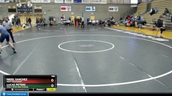 140 lbs Cons. Round 1 - Lucas Peters, Eagle River High School vs Migel Sanchez, West Anchorage