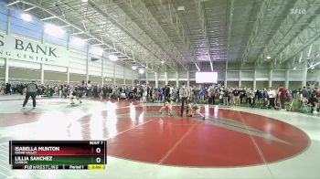 100 lbs Champ. Round 1 - Lillia Sanchez, Carbon vs Isabella Munton, Cedar Valley