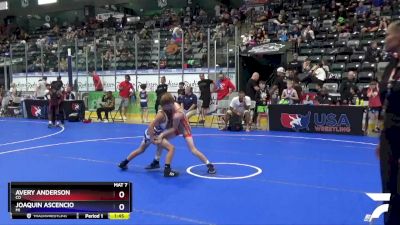 67 lbs Quarterfinal - Avery Anderson, CO vs Joaquin Ascencio, MI