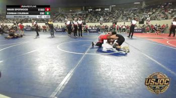 88 lbs Round Of 16 - Knari Spotwood, Del City Little League Wrestling vs Corban Coleman, D3 Wrestling Cluib