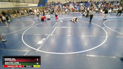 100 lbs 1st Place Match - Keiser Hill, Devils Wrestling vs Brexten Lamb, Cougars Wrestling Club