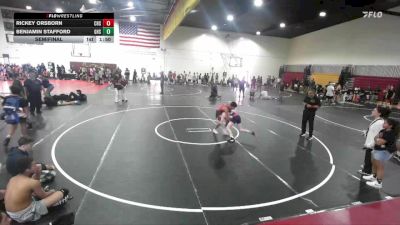 113 lbs Semifinal - Benjamin Stafford, Glendora High School vs Rickey Orsborn, Chaparral High School