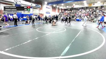 132 lbs Champ. Round 3 - Robert Garcia, Servite vs Evan Cavazos, Immanuel