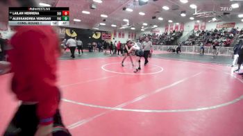 145 lbs Cons. Round 1 - Lailah Herrera, Santiago (Corona) vs Alessandrea Venegas, Pacifica/Oxnard