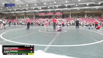 60 lbs Quarterfinal - Ryken Stephens, Abilene vs Karsyn Dingman, Maize WC