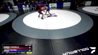 97 lbs Quarterfinal - Gabriel Camarillo, California vs Jordan Hilford, California