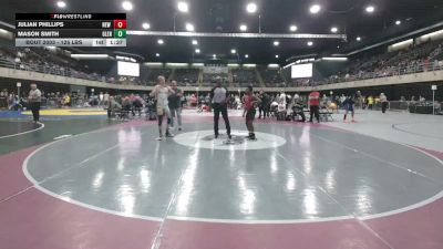 125 lbs Quarterfinal - Julian Phillips, New Castle vs Mason Smith, Glen Burnie