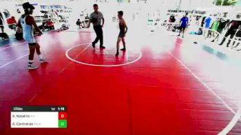 120 lbs Round Of 16 - Anthony Naseiro, SGV Stampede vs Aaron Contreras, Pounders WC