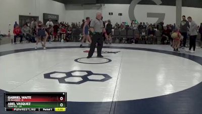 105 lbs Round 2 (6 Team) - Gabriel Waite, PA Alliance vs Abel Vasquez, Team 922