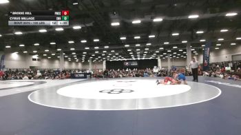 100 lbs Quarters - Cyrus Millage, Sebolt Wrestling Academy vs Brodie Hill, Pomona Wrestling Club Colorado