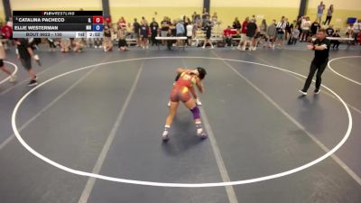 130 lbs Cons. Round 3 - Catalina Pacheco, IL vs Ellie Westerman, MN