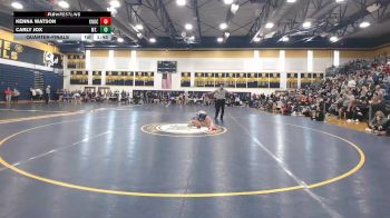 100 lbs Quarterfinal - Kenna Watson, Knoch vs Carly Jox, Mt. Lebanon