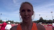 Clara Nichols after successful 800m, 1500m double at Stanford Invite