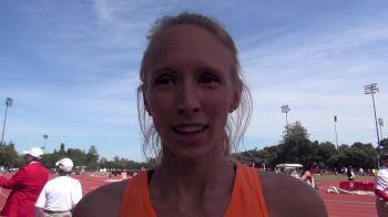 Clara Nichols after successful 800m, 1500m double at Stanford Invite