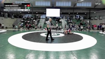 190 lbs 1st Place Match - Nevin Mattessich, Don Bosco Prep vs Mason Chamberlain, Malvern Prep