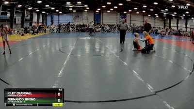 92 lbs Rd# 5- 3:45pm Friday Final Pool - Riley Crandall, Dynasty Black vs Fernando Jimeno, Untouchables