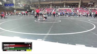 130 lbs Cons. Round 4 - Mowgli Scott, Maize WC vs Cayson Rohr, Dodge City