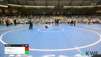 100 lbs Round Of 16 - Eli Phillips, Grove Takedown Club vs Bradley Davies, Team Choctaw