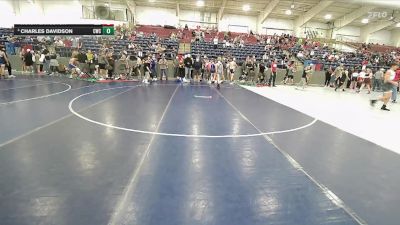 145 lbs Quarterfinal - Jaxon Langston, Hook Em W.C vs Charles Davidson, Cougars Wrestling Club