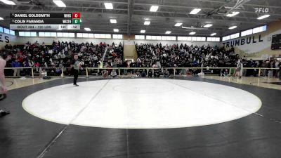 120 lbs Consolation - Daniel Goldsmith, West Haven vs Colin Faranda, Westhill