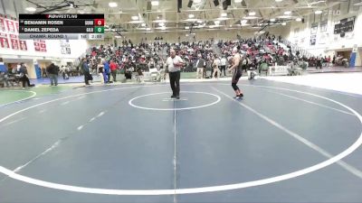 Boys 150 lbs Champ. Round 1 - Daniel Zepeda, Gilroy Boys vs Benjamin Rosen, Gunn Boys