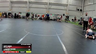 100 lbs Finals (2 Team) - Jett Hines, WV Wild vs Landon Moore, 84 Athletes