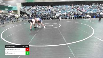 215 lbs Quarterfinal - Garrett Christiansen, Wasatch vs Sir Friday, Canyon View