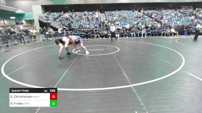 215 lbs Quarterfinal - Garrett Christiansen, Wasatch vs Sir Friday, Canyon View