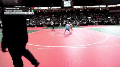 130 lbs Champ. Round 1 - Carlos Hernandez, JRF3 vs Landon Taylor, NA