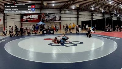 61 kg Cons. Round 2 - Bubba Wright, Air Force Regional Training Center vs Cayden Dotson, Missouri