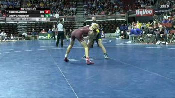 1A-132 lbs Champ. Round 2 - Cole Scamman, Shenandoah vs Drew Anderson, Riverside, Oakland