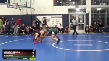 197 lbs Cons. Round 2 - Andrew Herrera, Southern Oregon vs Gabe Vasa, Evergreen State College