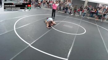 142-152 lbs Champ. Round 1 - Chance DeSplinter, Kewanee vs Logan McMinn, Osteen`s Illegitimate Children