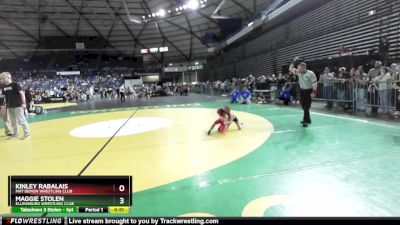 41-44 lbs 1st Place Match - Maggie Stolen, Ellensburg Wrestling Club vs Kinley Rabalais, Mat Demon Wrestling Club