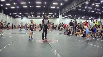 56 lbs Round 3 (8 Team) - Maverick Sika, GA United Blue vs Attley Stevens, Level Up Wrestling