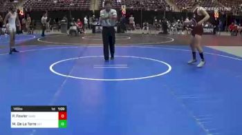 145 lbs Consi Of 32 #2 - Payton Fowler, Sanderson Wrestling Academy vs Mario De La Torre, Team Quest Wrestling